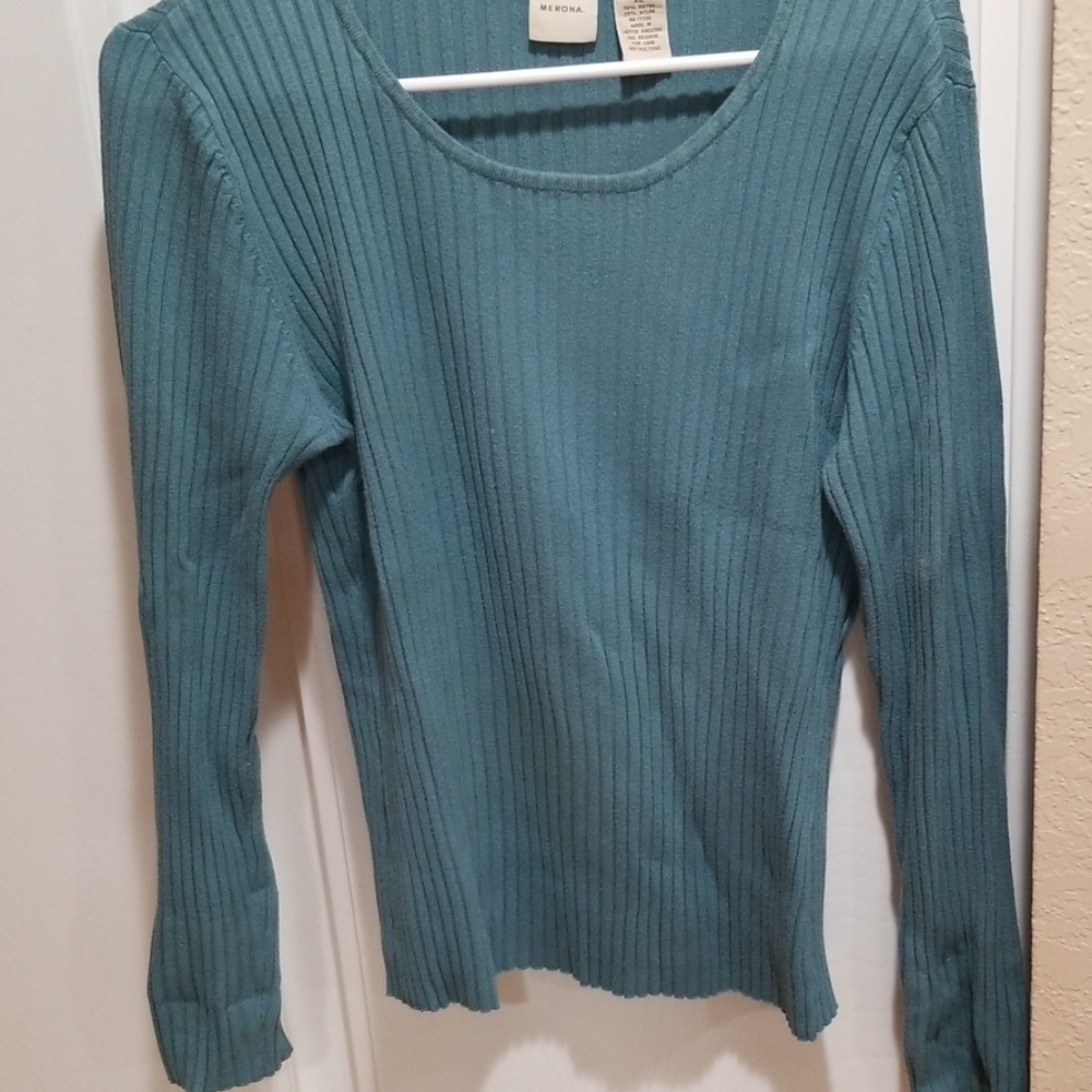 Soft autumn marina long sleeve ribbed shirt